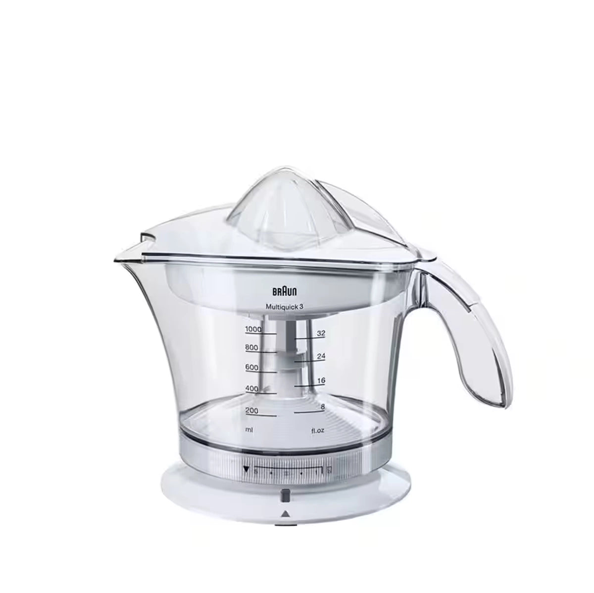 Braun Citrus Juicer 20W 1L Adjustable Pulp Control Multi-Speed – White (MPZ9)