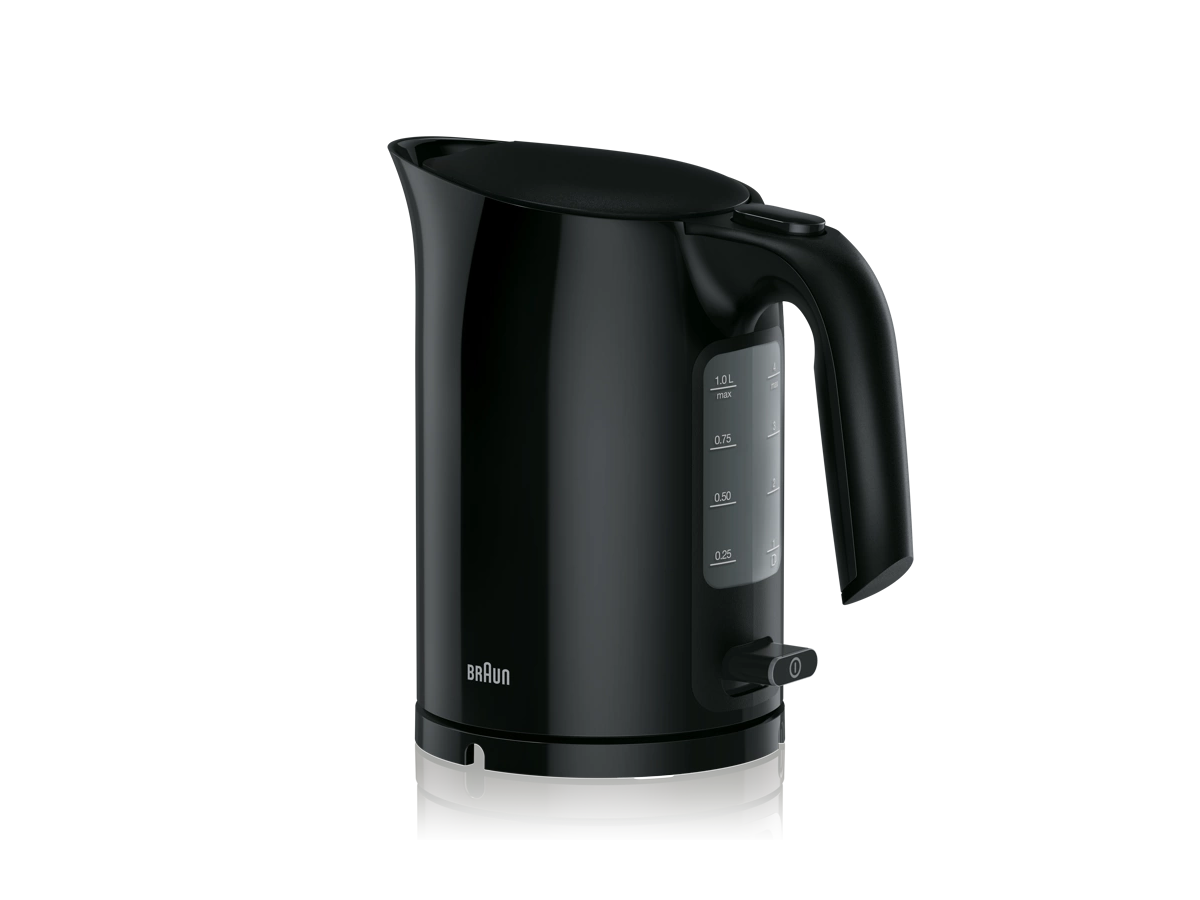 Braun PurEase Electric Kettle 2200W 1.7L Rapid Boil – Black (WK3100BK)