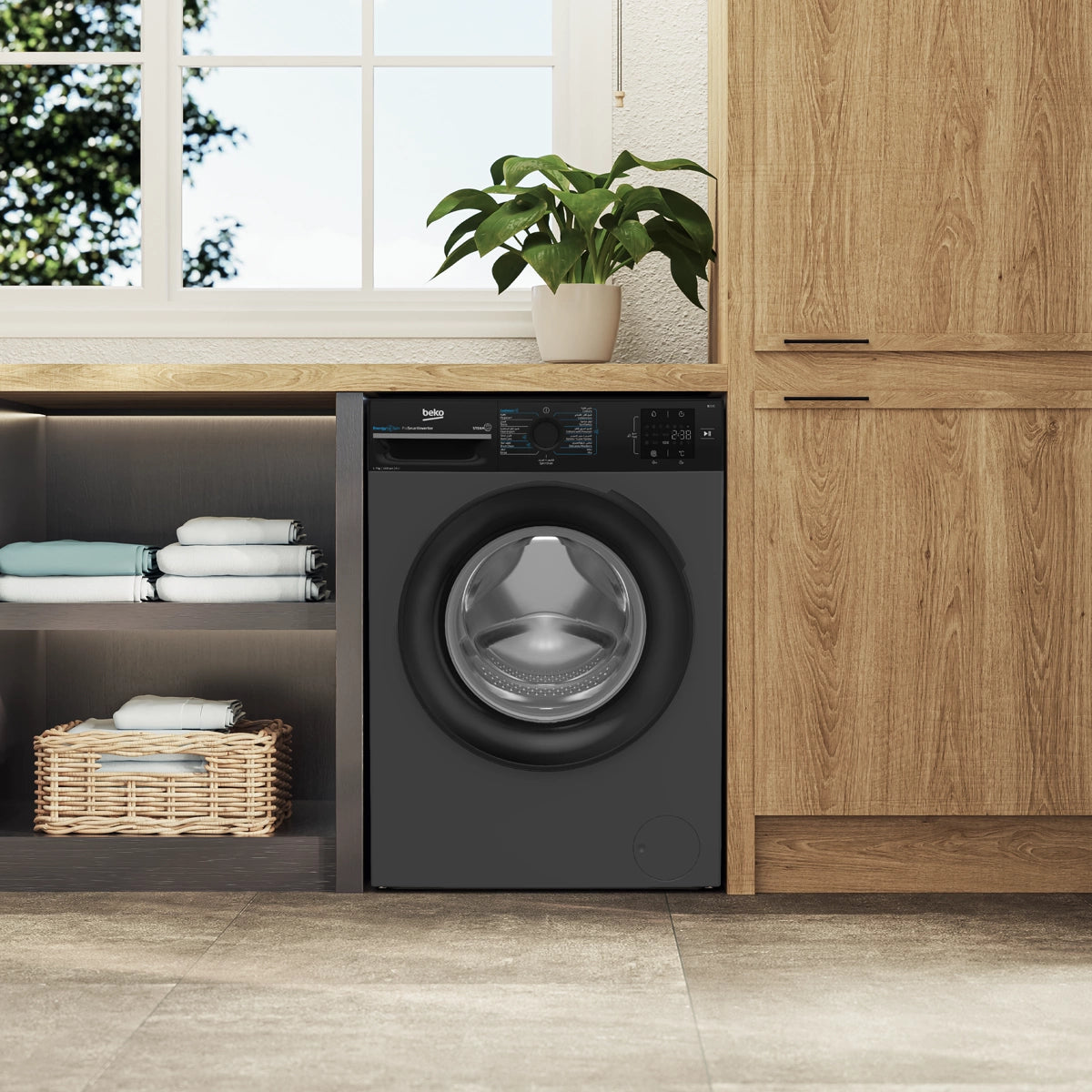 Beko Washing Machine 1200 RPM 7 kg Anthracite Color Inverter A+++(-10%)