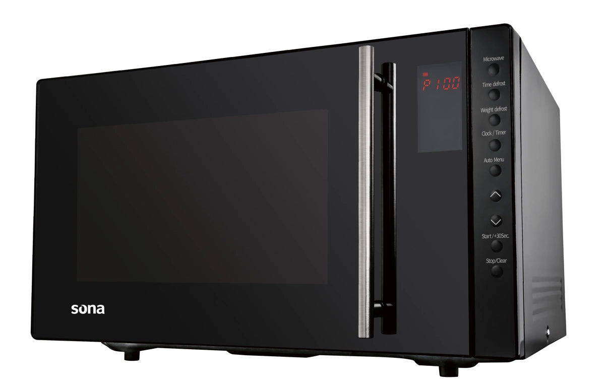 Sona Microwave 34L 1000W 8 Programs 5 Power Levels with Display & Child Safety Lock | EM34LBKH