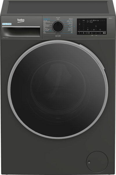 Beko Washing Machine 10 kg A+++ Inverter 1400 RPM Manhattan Gray - Model B3WFU51042ESMG