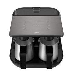 Beko TKM 8961 A Dual Turkish Coffee Maker – Touch Controls, Silver