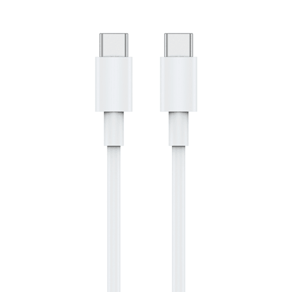 كابل بيانات Wiwu g103 60w من سلسلة youpin من النوع c إلى النوع c بطول 1.2 متر - أبيض