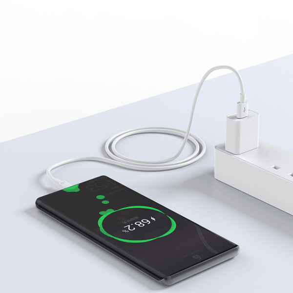 Wiwu G104 كابل شحن سريع 66 وات USB-A إلى Type-C وكابل بيانات بطول 1.2 متر - أبيض