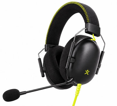 GAMBLIX Zylo USB-A Wired Over-Ear Gaming Headset with Boom Microphone – Black