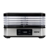 Geepas 500W Digital Food Dehydrator, 5-Layer, 48H Timer, Black/Silver GFD63013UK