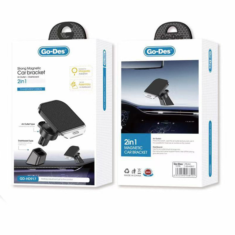 جو ديس 2 في 1 حامل هاتف مغناطيسي للتهوية وتصميم أرضي مسطح