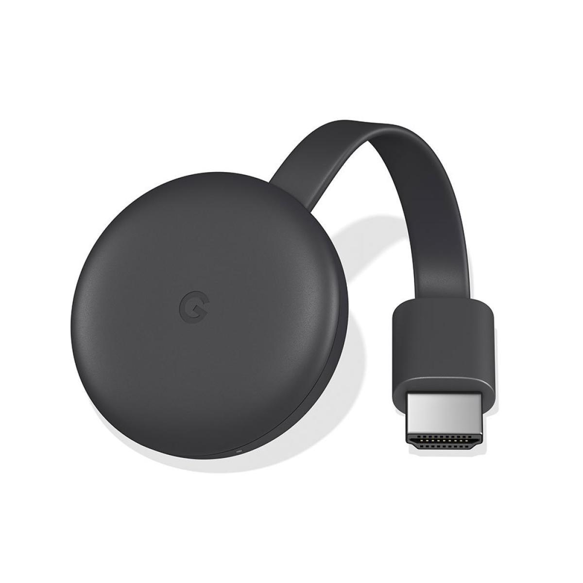 Google Chromecast الجيل الثالث 1080p HDMI Streaming/Mixing إلى التلفزيون مع شبكة Wi-Fi ثنائية النطاق
