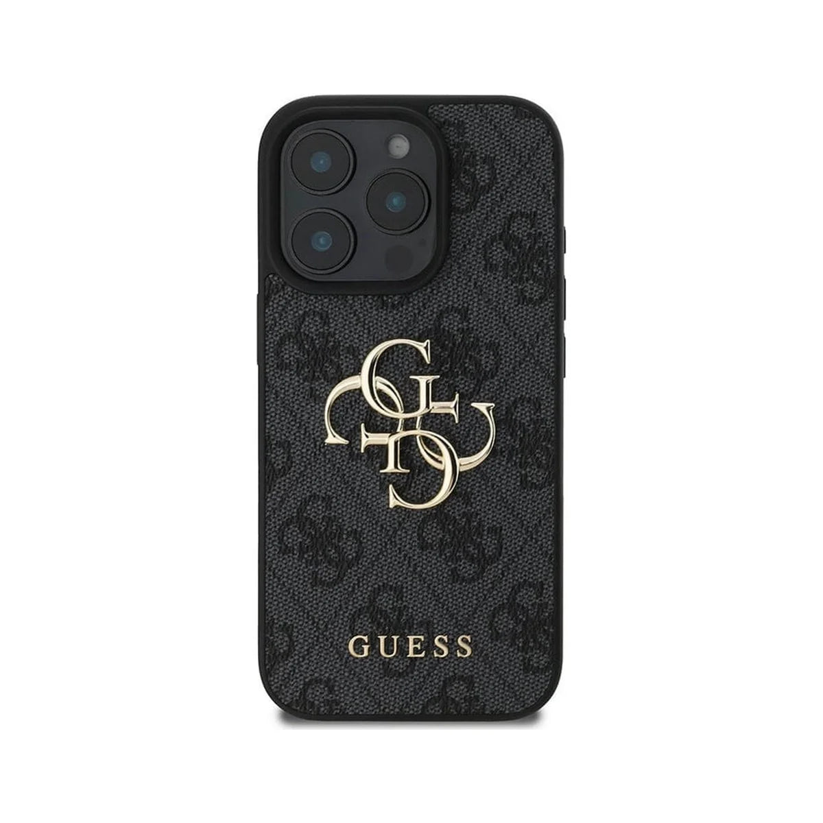 جراب GUESS MagSafe 4G من الجلد الصناعي لهاتف ايفون 16 برو ماكس - الاسود