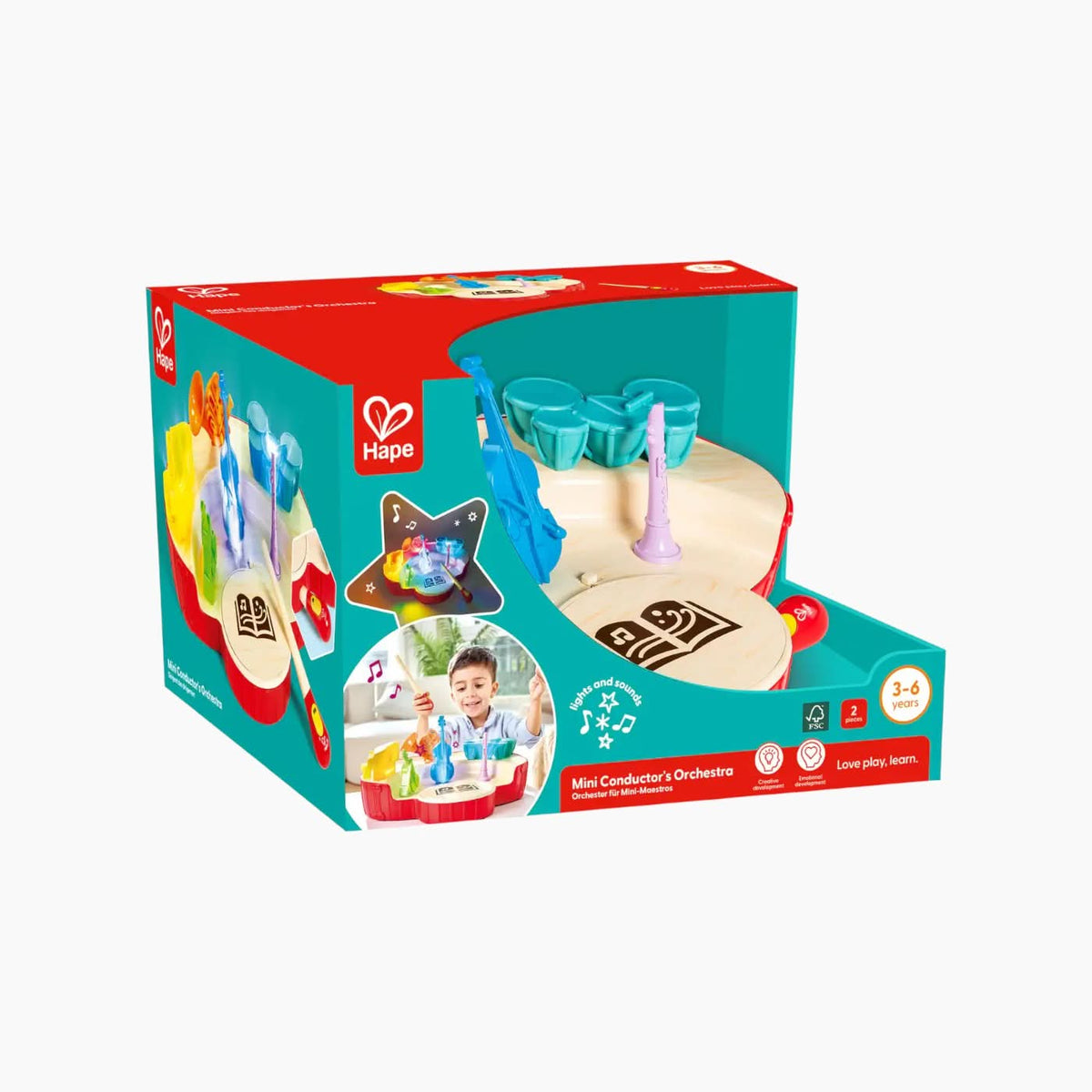 Hape Mini Conductor's Orchestra Toy Set