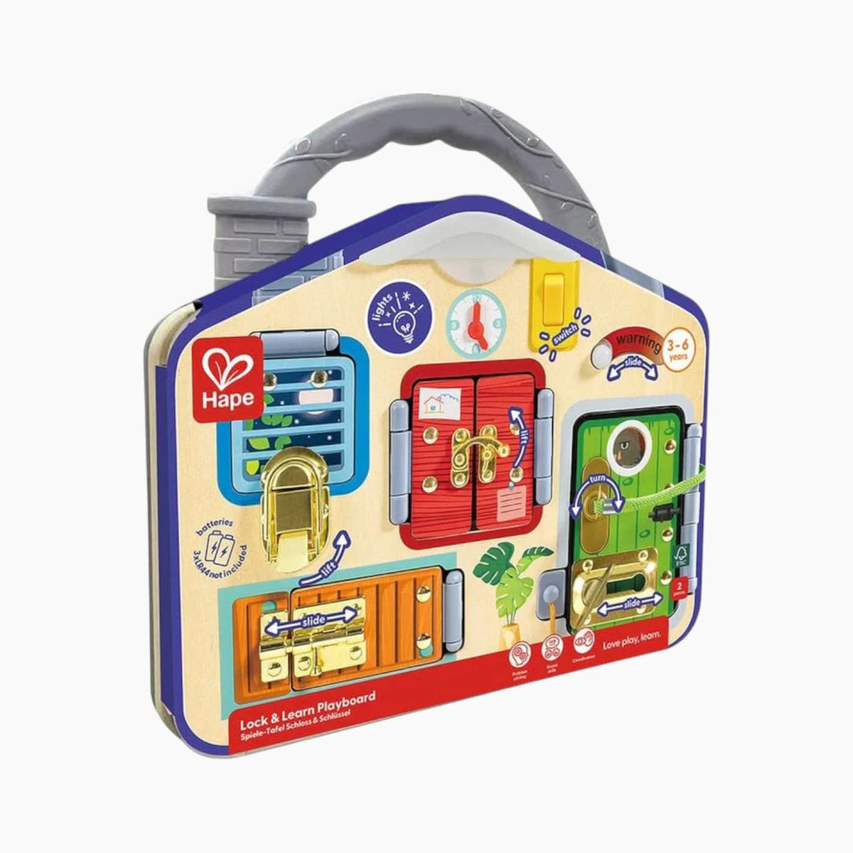 Hape Lock & Learn Playboard Educational Toy