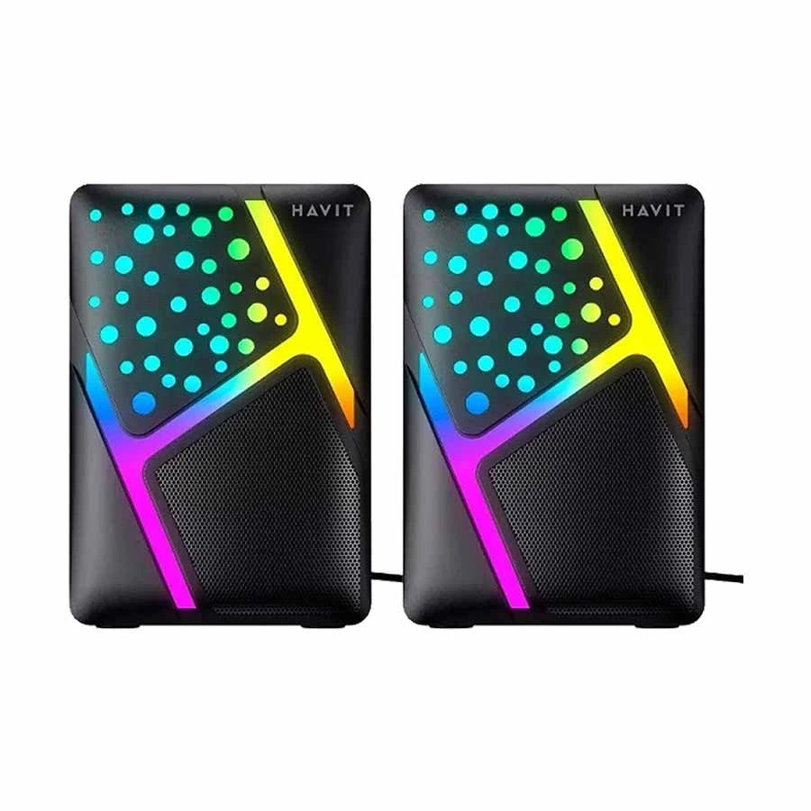 سماعات Havit HV-SK763 RGB 2.0 – صوت واضح وإضاءة مميزة