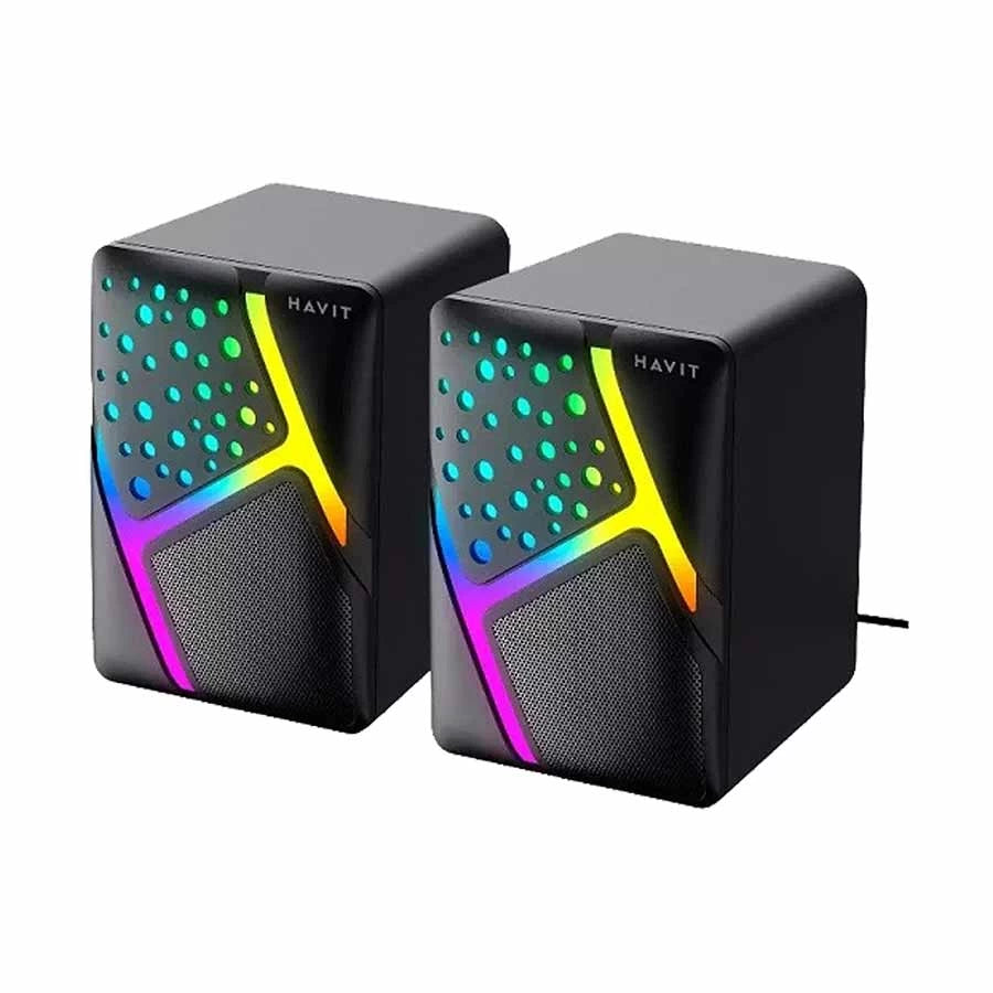 سماعات Havit HV-SK763 RGB 2.0 – صوت واضح وإضاءة مميزة