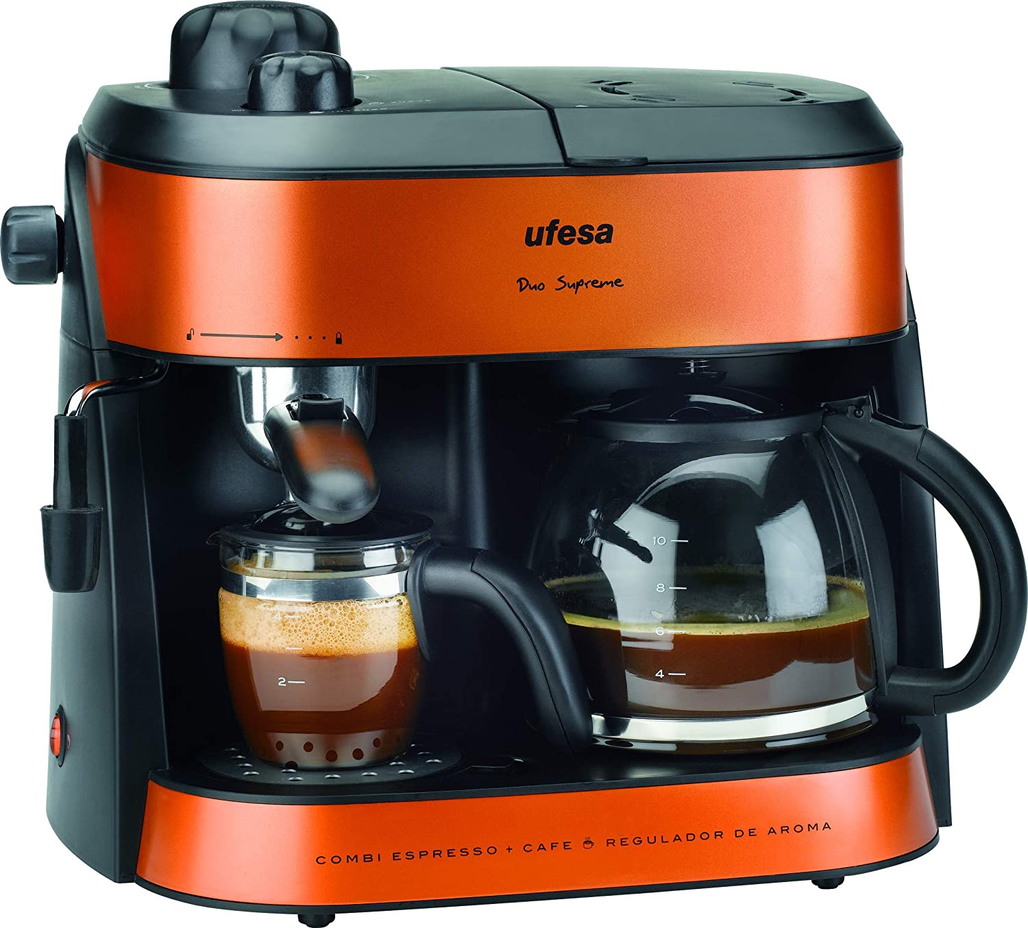 UFESA Coffee Maker – 10 Cups, 1800W, Fast Brew Machine