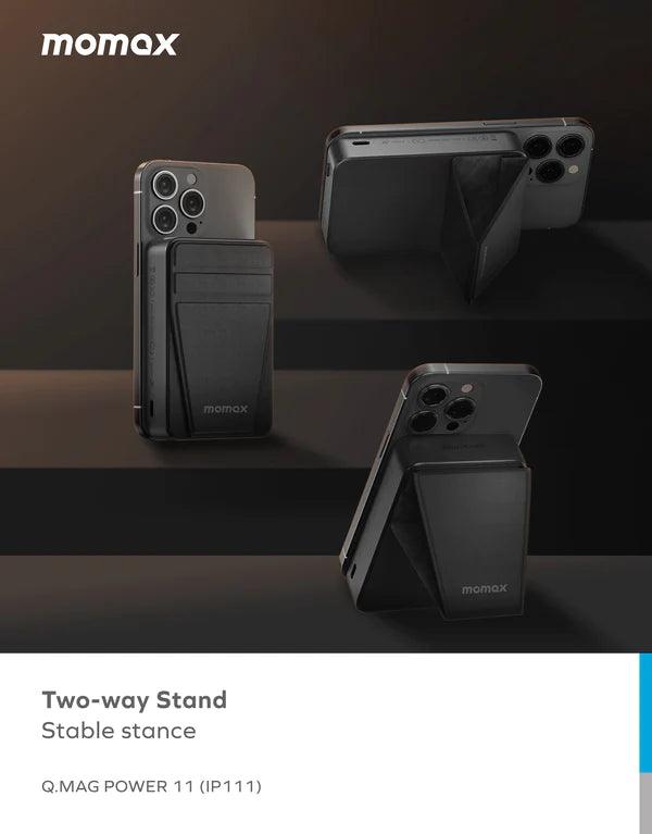 باور بانك موماكس مغناطيسي بسعة 10000 مللي أمبير مع حامل