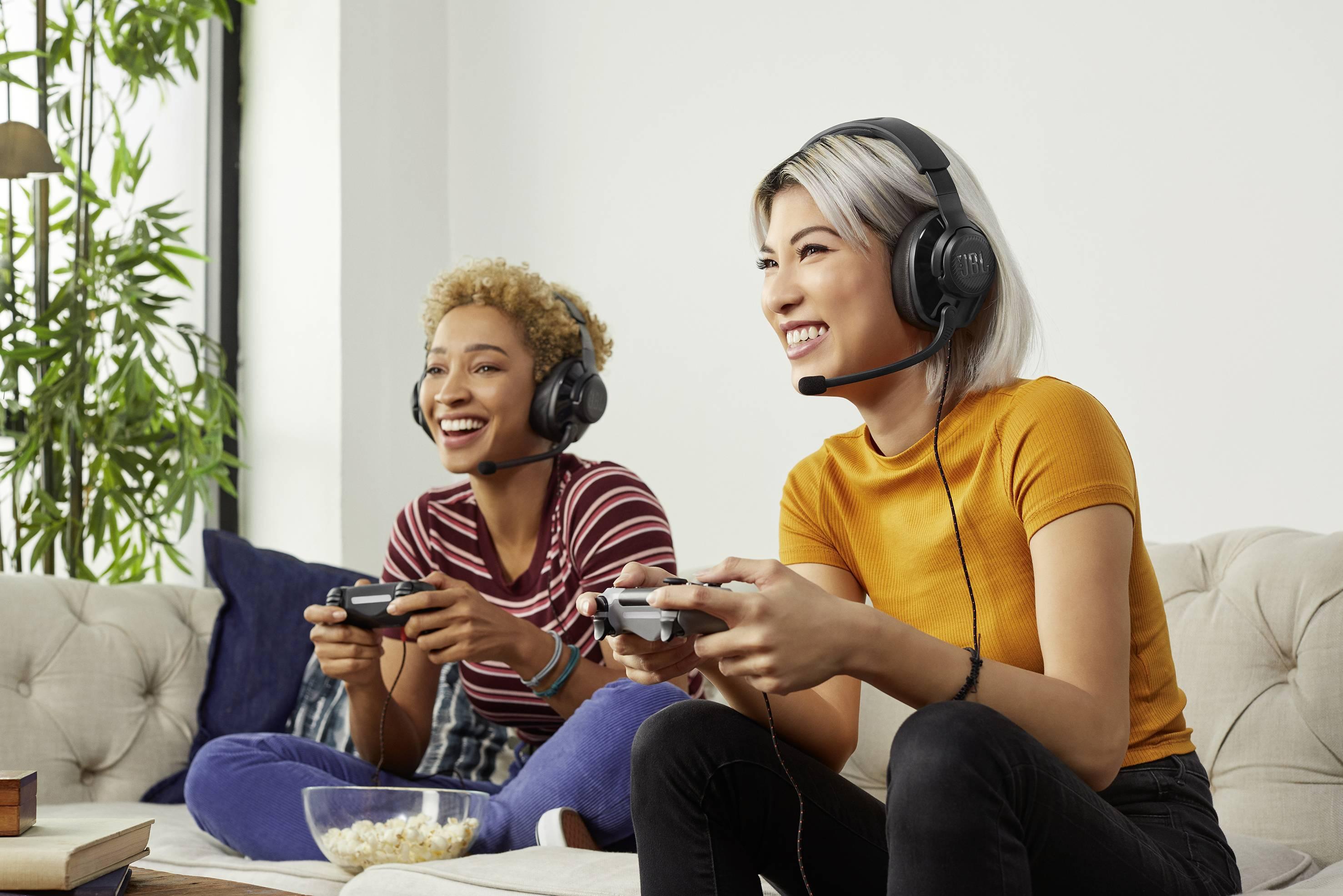 سماعة الألعاب السلكية JBL Quantum 200 فوق الأذن - أسود