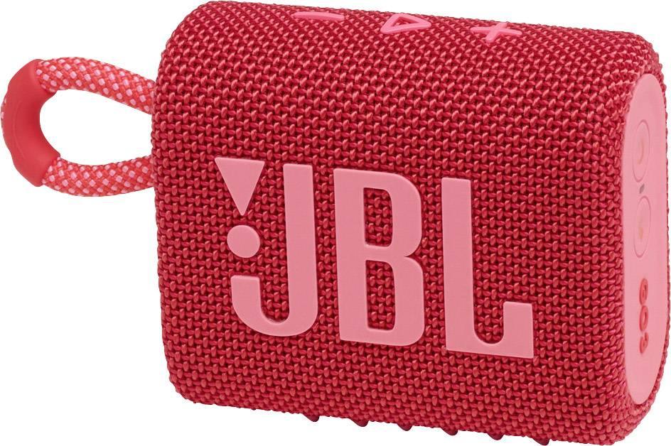مكبر صوت JBL GO 3 اللاسلكي المحمول المقاوم للماء - أحمر