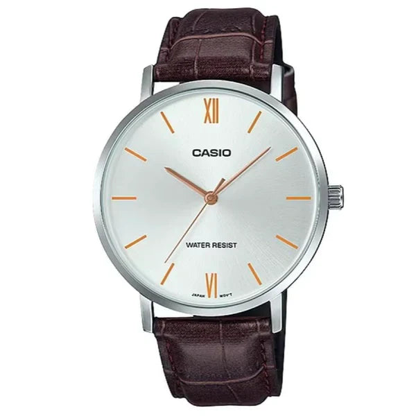 Casio LTP-VT01L-7B2 Brown Leather Strap Watch for Women