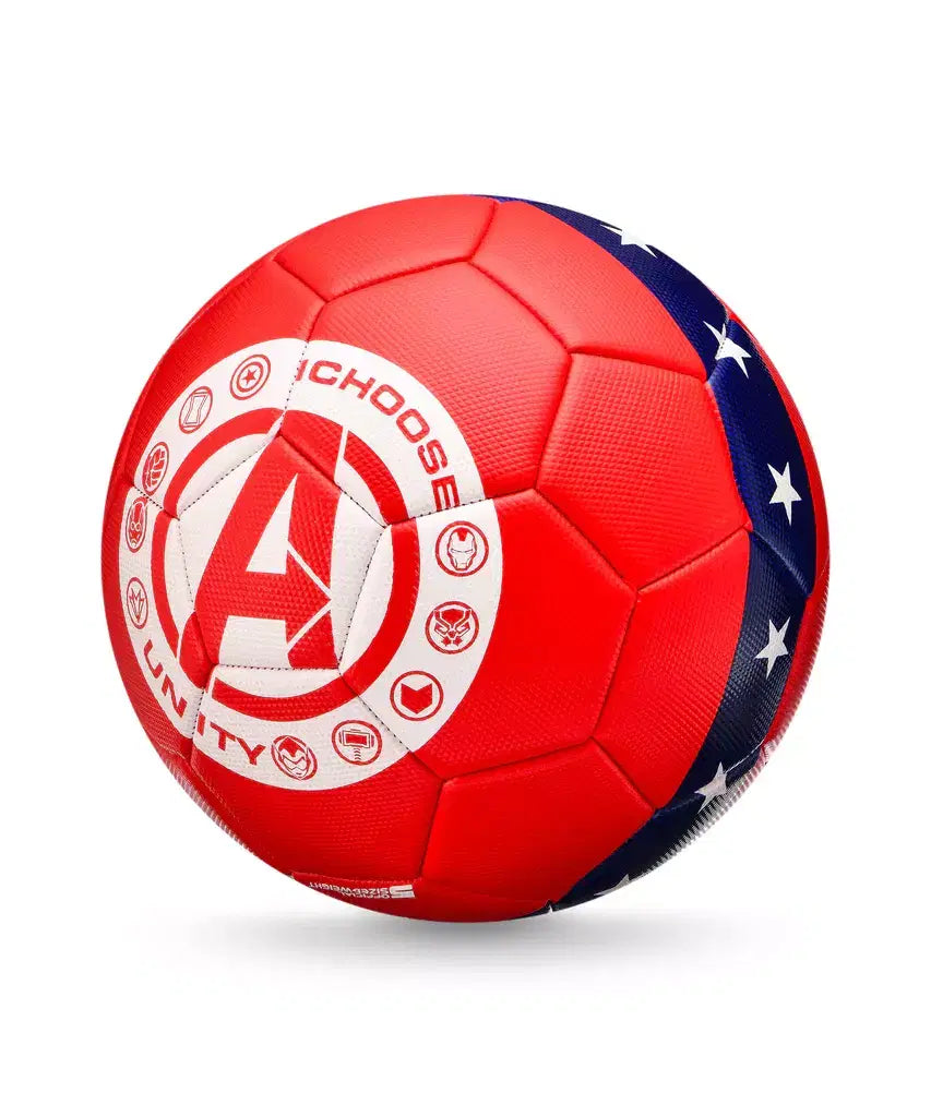Marvel Captain America Red Football - Durable Kids Soccer Ball