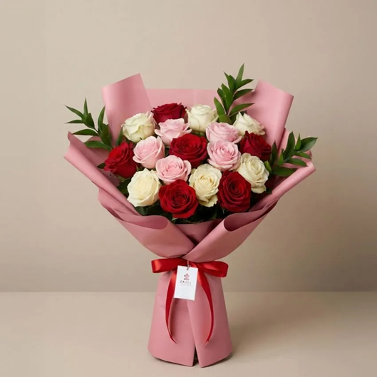 Mixed Color Rose Bouquet