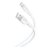 كابل XO NB212 USB إلى USB-C – 1 متر 2.1 أمبير أبيض