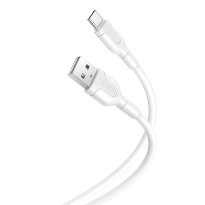 كابل XO NB212 USB إلى USB-C – 1 متر 2.1 أمبير أبيض
