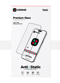 DOMO Totti Anti-Static HD Tempered Glass Screen Protector Clear