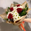 8 Red Roses + 10 Cherry Roses