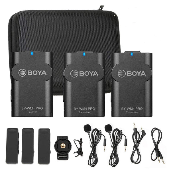 نظام الميكروفون اللاسلكي المزدوج BOYA BY-WM4 Pro-K2
