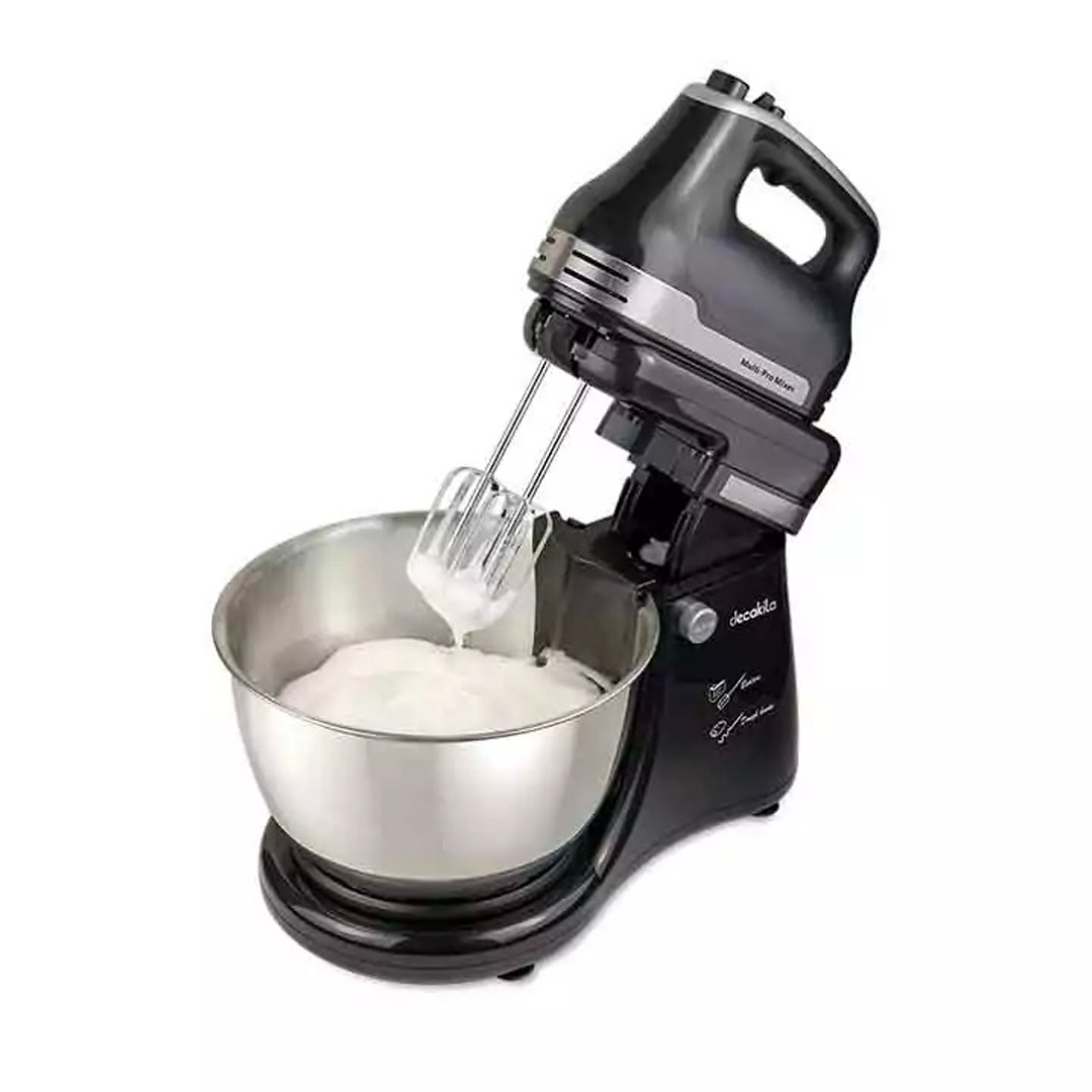 Decakila Hand Mixer 300W With 4.5L Stainless Steel Bowl (KEMX013B)