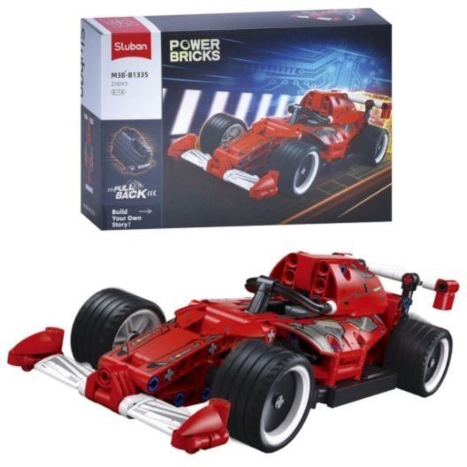 Sluban Red Car M38-B1335 - 210 Piece Building Blocks Construction Set