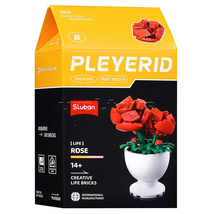 Flower Pot Building Set – 6 Pieces | Kids Creative Toy