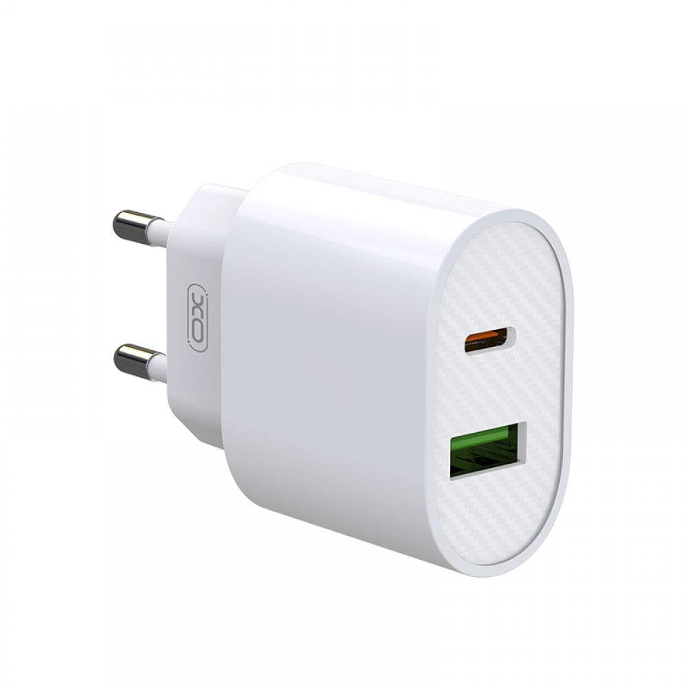 شاحن XO L81A EU PD20W+QC3.0 18W سريع بمنفذ USB واحد مزدوج منفذ واحد