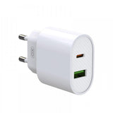 شاحن XO L81A EU PD20W+QC3.0 18W سريع بمنفذ USB واحد مزدوج منفذ واحد