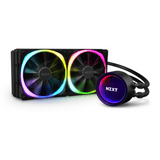 مبرد سائل وحدة المعالجة المركزية NZXT Kraken X53 RGB مقاس 240 مم AIO، موصل RGB، مراوح رادياتير Aer RGB V2 مقاس 120 مم