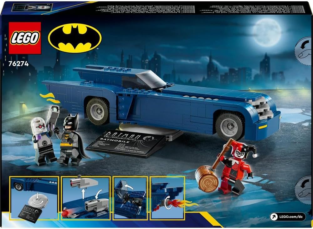 LEGO باتمان - باتمان مع باتموبيل ضد هارلي كوين ومستر فريز
