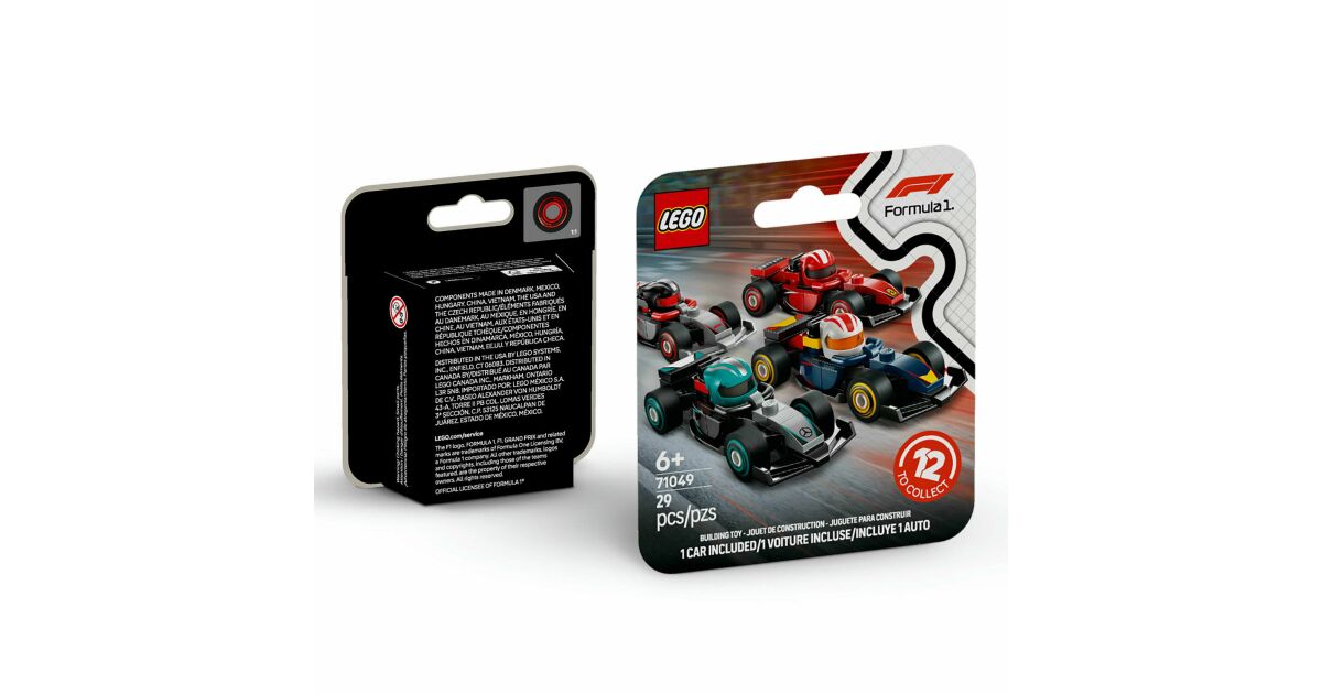 LEGO مينيفيجيرز سيارات فورمولا 1 71049 – مجموعة 12 قطعة