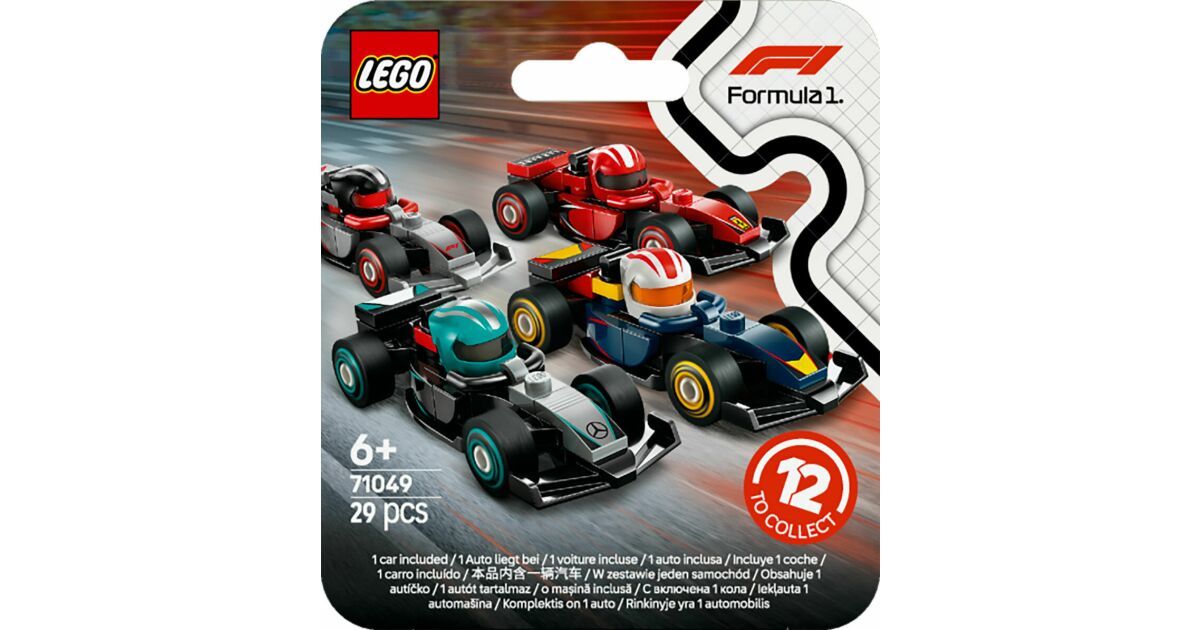 LEGO مينيفيجيرز سيارات فورمولا 1 71049 – مجموعة 12 قطعة