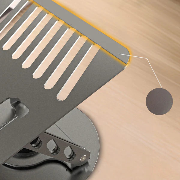 حامل لابتوب دوّار Lenyes CR190 – 360° قابل للطي (فضي)