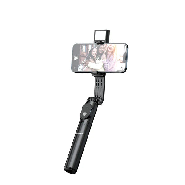 Lenyes LPH101 Tripod & Selfie Stick with Ring Light – Black