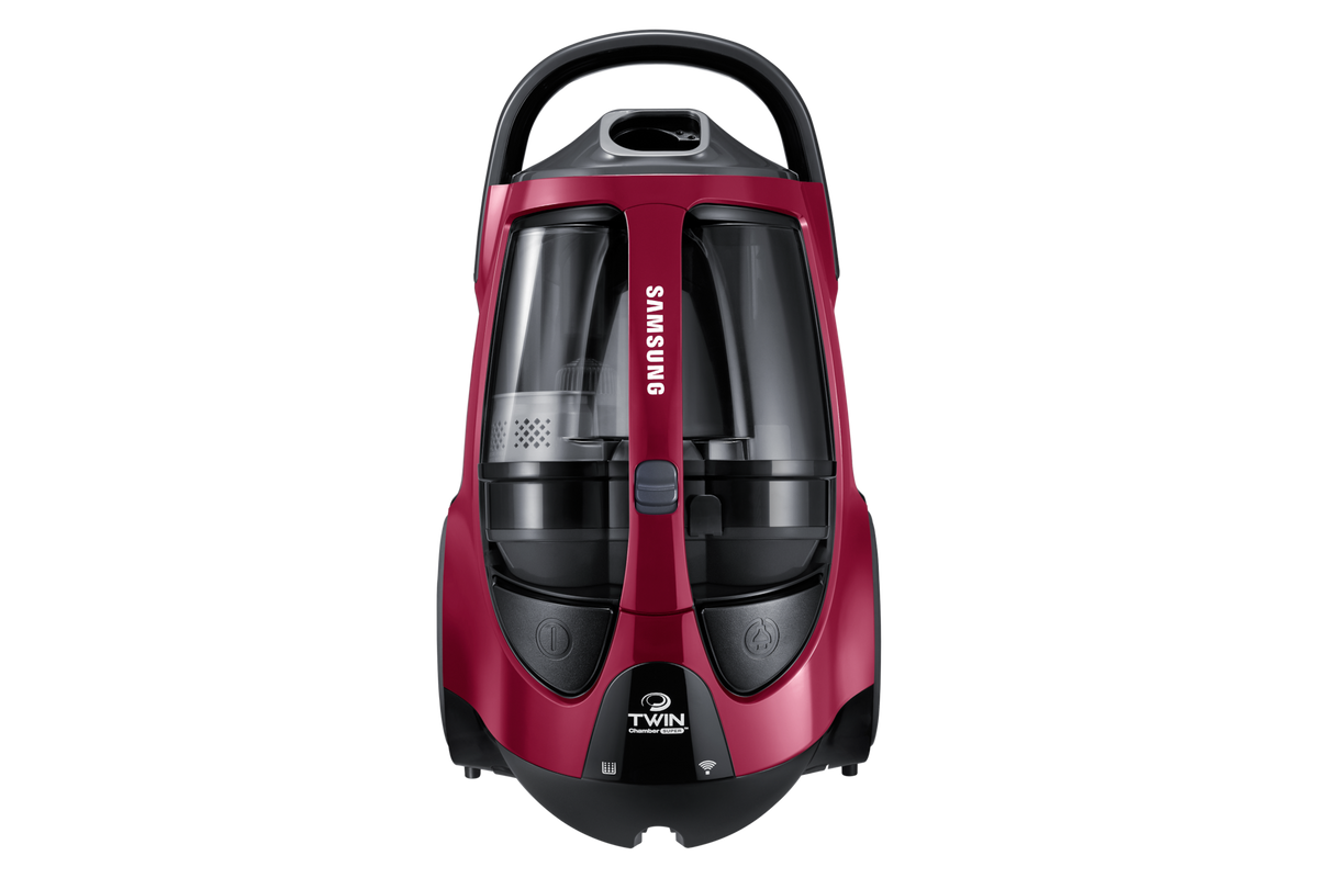 Samsung VCC885FH3P Bagless Vacuum Cleaner 2200W Merlot Purple — Front View