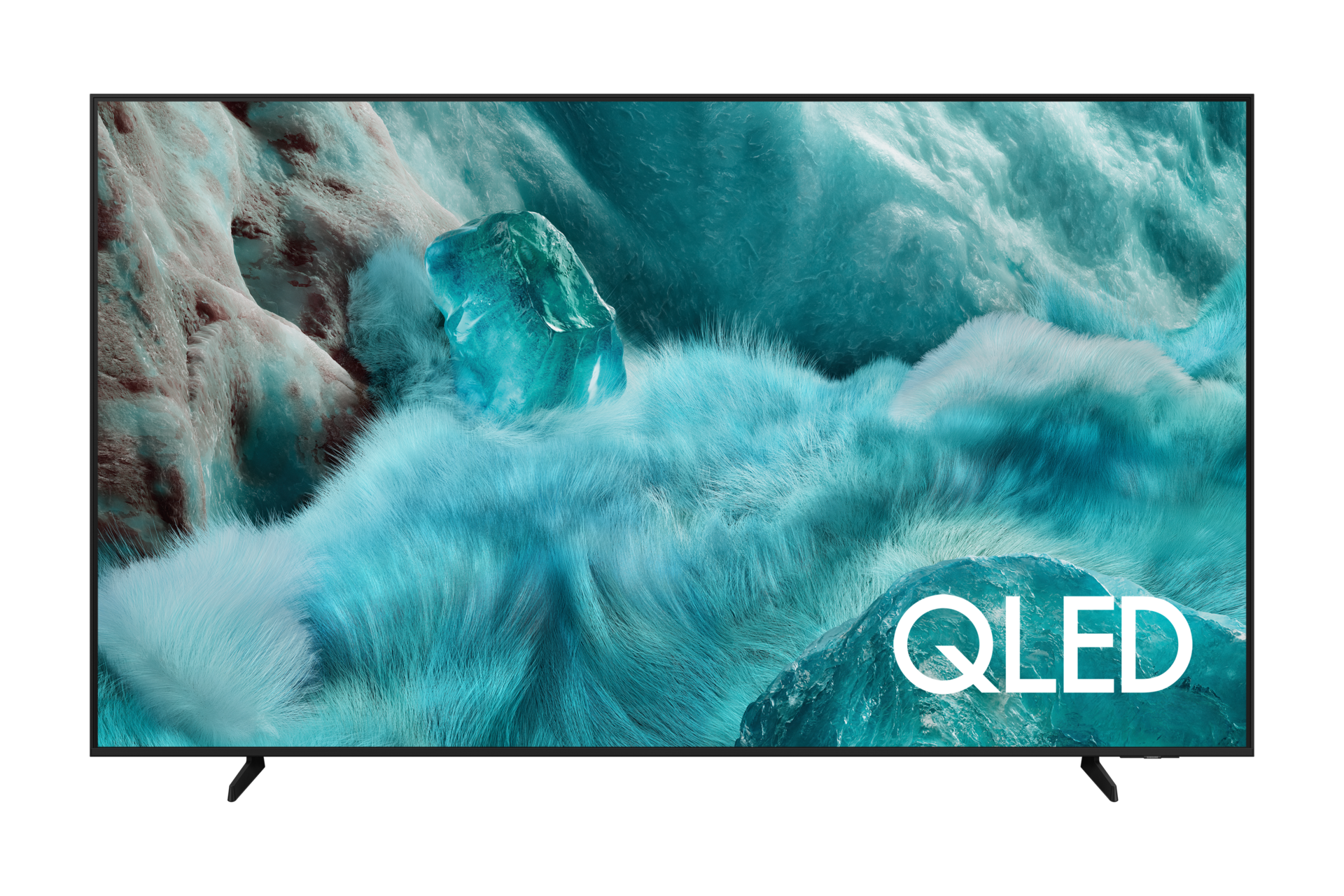 Samsung QA85Q7FAAUXTW 85 inch QLED 4K Smart TV Black — Front View