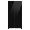 Samsung RS70F65Q1BLV Side by Side Refrigerator 654L CleanBlack — Front View