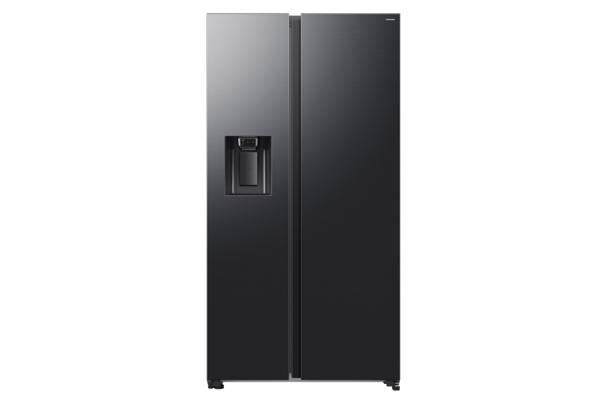 Samsung RS70F64K1FJO Side by Side Refrigerator 617L Black Doi — Front View
