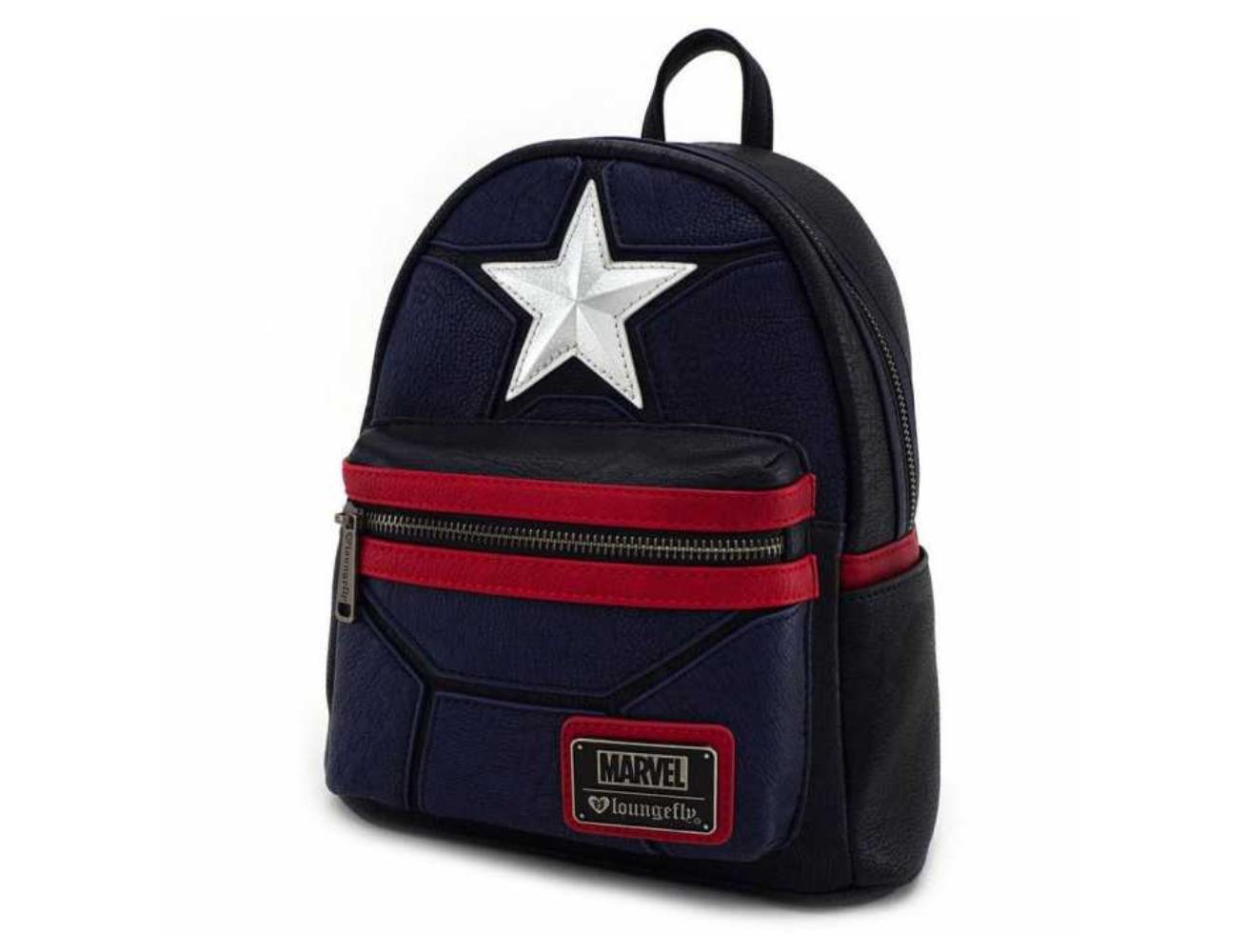 من فانكو Marvel: Captain America Mini Backpack حقيبة الظهر من الجلد الصناعي