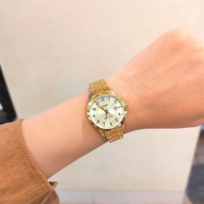 CASIO LTP-V004G-9B WOMEN WATCH