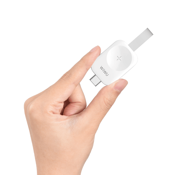 شاحن لاسلكي Wiwu M16 Pro لساعة Apple Watch - فضي