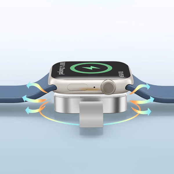 شاحن لاسلكي Wiwu M16 Pro لساعة Apple Watch - فضي
