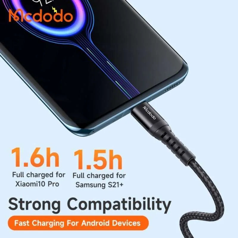 Mcdodo USB Type C 3M 27W Fast Charging Data Cable for Efficient Use - Black