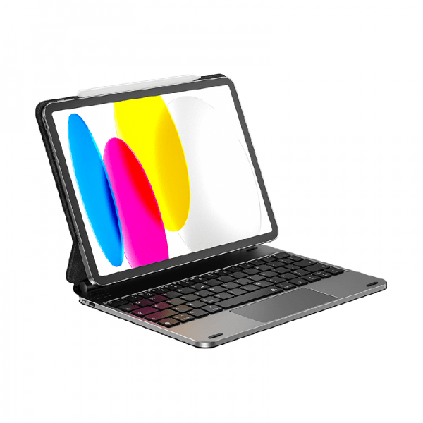 لوحة مفاتيح لاسلكية سحرية MK-001 من WIWU (عربية) لجهاز iPad مقاس 10.9 بوصة - رمادي